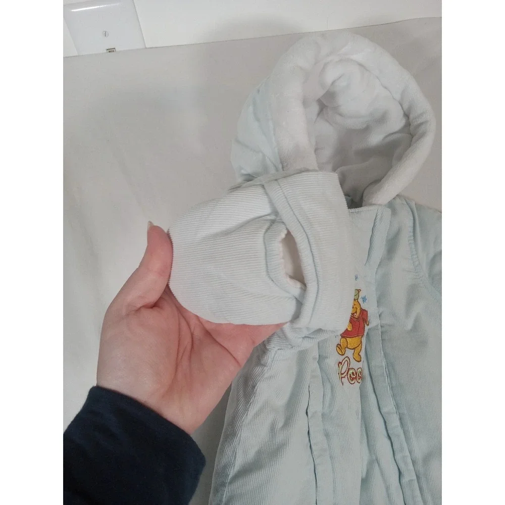 VTG Disney Baby‎ Winnie The Pooh full body Snowsuit Jacket  Size 6 Months